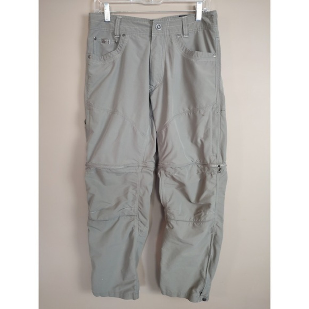 Kuhl Liberator‎ Convertible Stealth Pants Mens 30x32 Khaki Hiking Cargo Zip Off